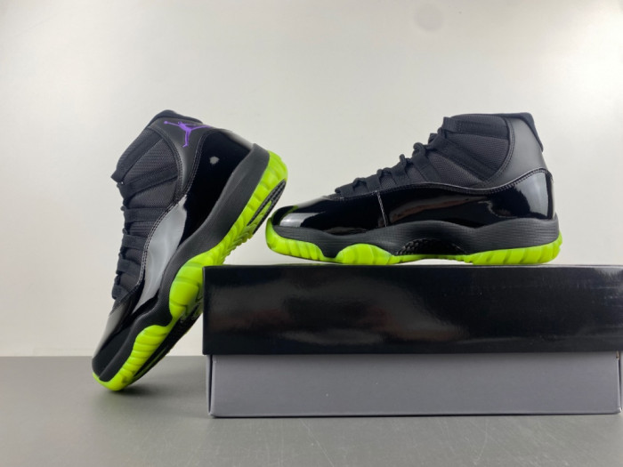Air Jordan 11 GS Black/Barely Volt IB1378-001