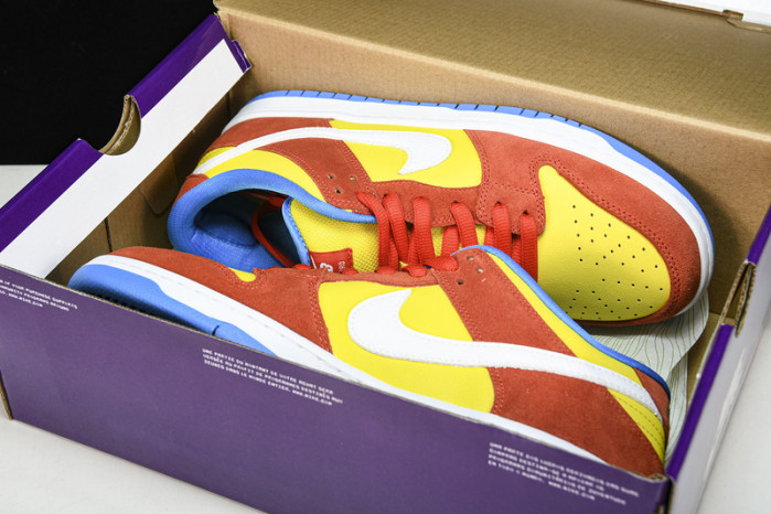 nike sb dunk low pro bart simpson - bq6817-602