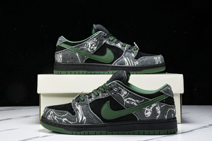 there skateboards x nike sb dunk low hf7743-001
