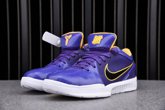 nike kobe 4 protro undefeated los angeles lakers - cq3869-500