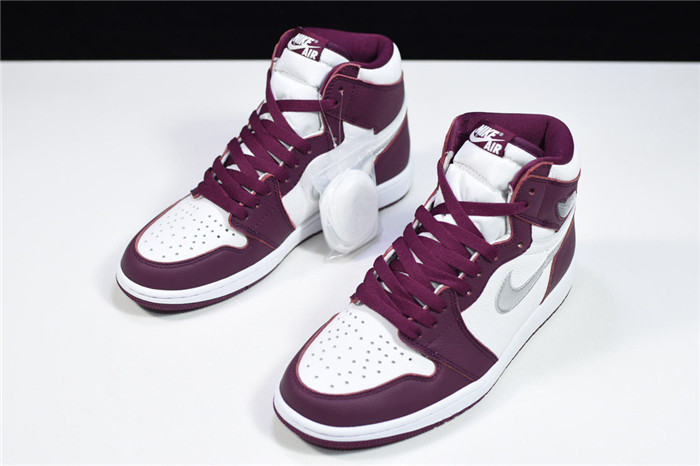 jordan 1 retro high og bordeaux - 555088-611