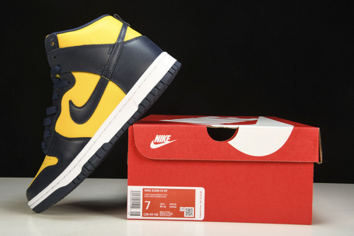 nike dunk high michigan (2020) - cz8149-700