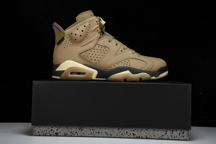 air jordan 6 gore-tex brown kelp fd1643-300