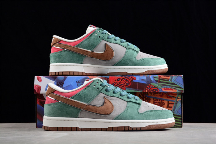 otomo katsuhiro x nike sb dunk low steamboy ost green red brown st1391-203