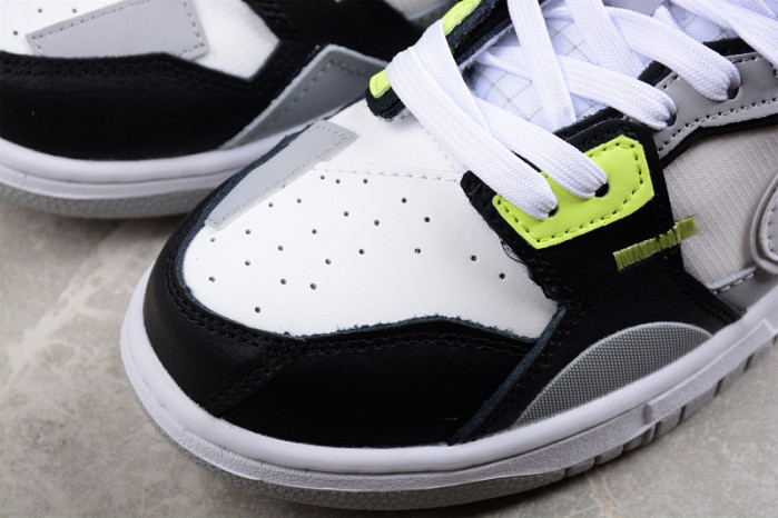 nike dunk low scrap wolf grey light lemon twist dc9723-001