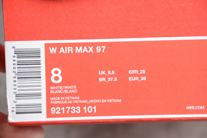 nike womens air max 97 white-orange flower 921733-101