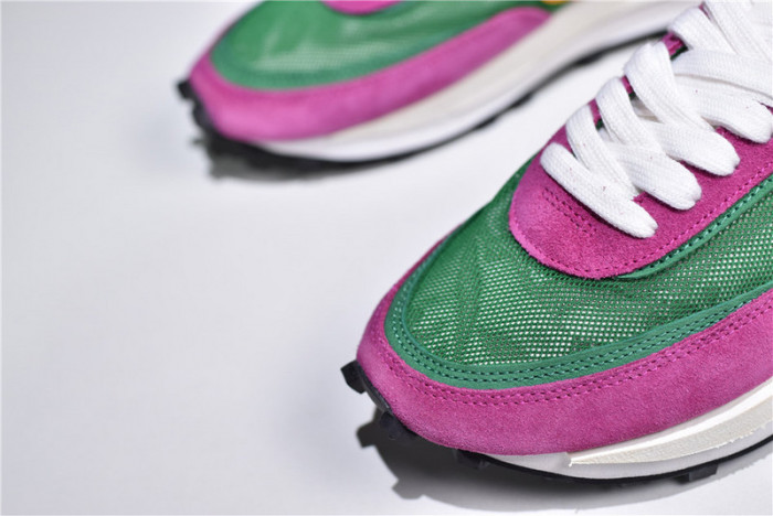 sacai nike ldv waffle green pink yellow bv0073-301