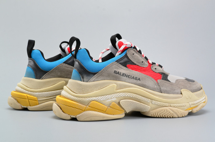 bl triple s trainer red/ blue/ yellof 490673-w06e3-4365