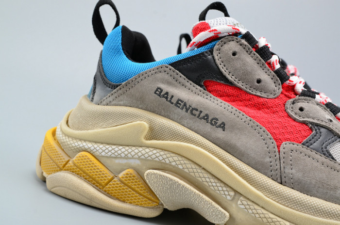 bl triple s trainer red/ blue/ yellof 490673-w06e3-4365