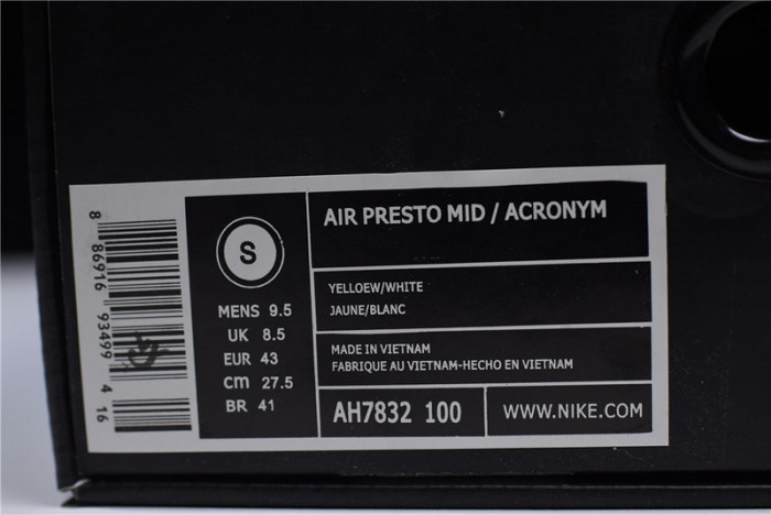 nike air presto mid x acronym - ah7832-100