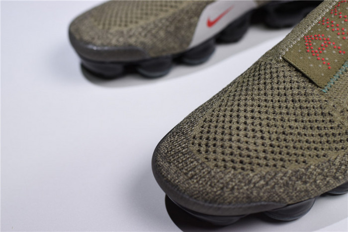 nike vapormax fk moc 2 natural olive habanero red air vapor max mens ah7006-200